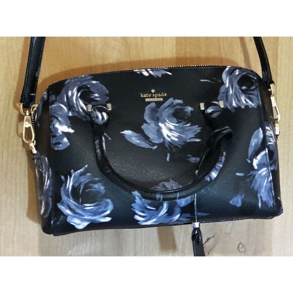 Kate Spade New York Cameron Street Night Rose Large Lane Satchel EUC - Picture 2 of 7